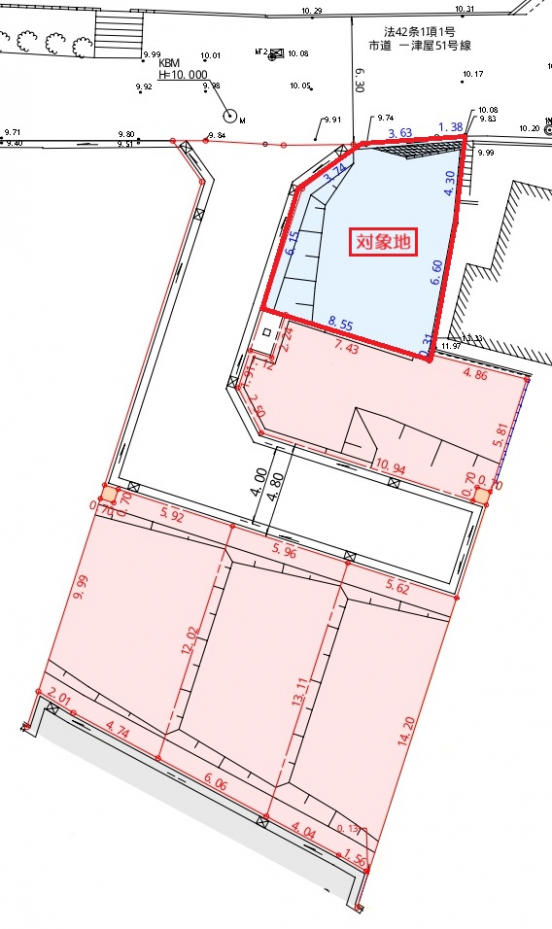 【売土地（建築条件無）】大阪府摂津市一津屋