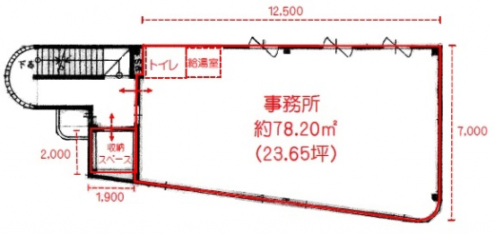 【貸事務所】大阪府高槻市唐崎中（2階部分）