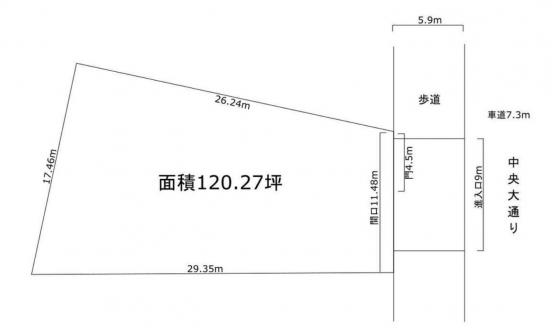 【貸土地】大阪府東大阪市中野南