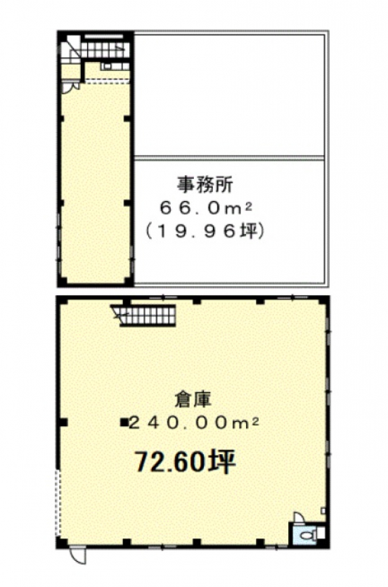 【貸事務所付倉庫】大阪府摂津市学園町