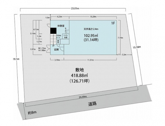 【貸倉庫事務所】大阪府富田林市喜志町