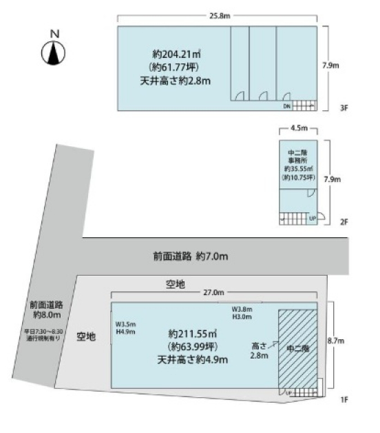 【貸倉庫・工場】京都府京都市南区上鳥羽奈須野町