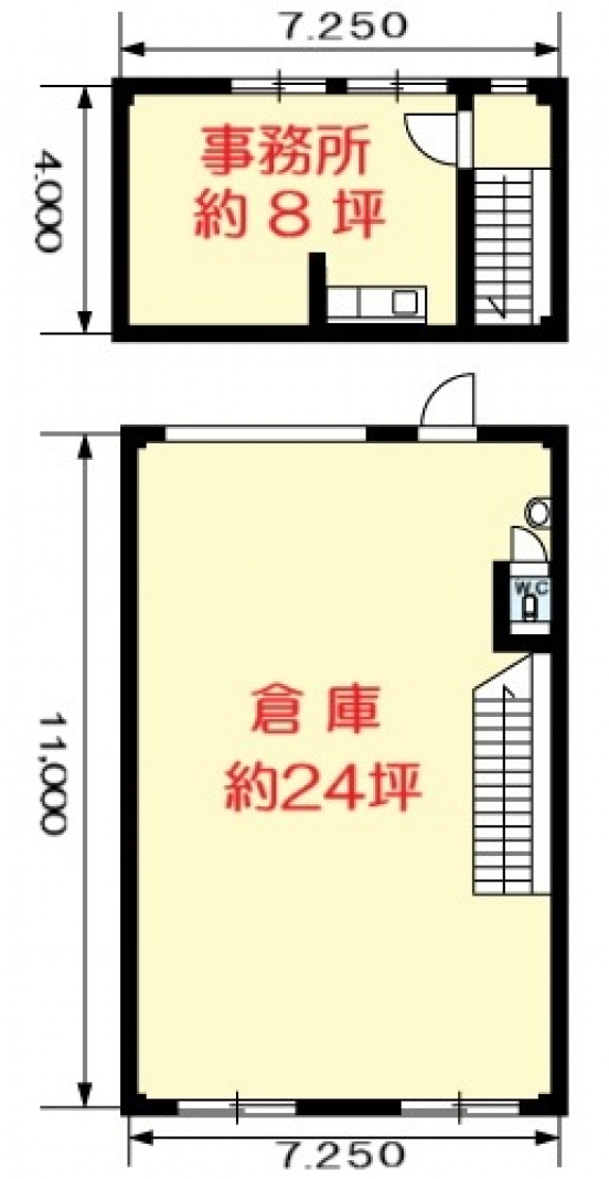 【貸倉庫・事務所】大阪府茨木市平田　101号室