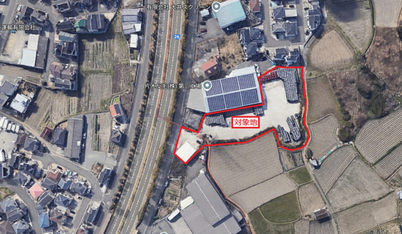 【事務所付き貸土地】大阪府泉南市中小路