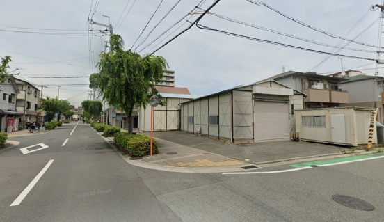 【倉庫付き貸土地】兵庫県西宮市中殿町