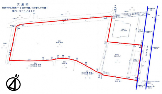 【貸土地】大阪府交野市私部南