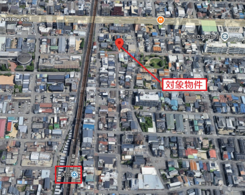 【貸店舗・事務所】大阪府大阪市東住吉区照ヶ丘矢田