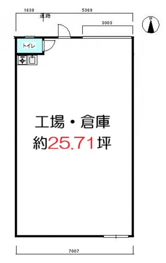 【貸工場】大阪府大阪市平野区長吉出戸　S-6