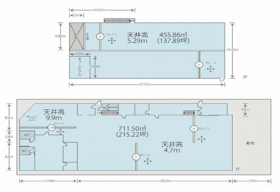 【貸倉庫・工場】大阪府堺市堺区砂道町