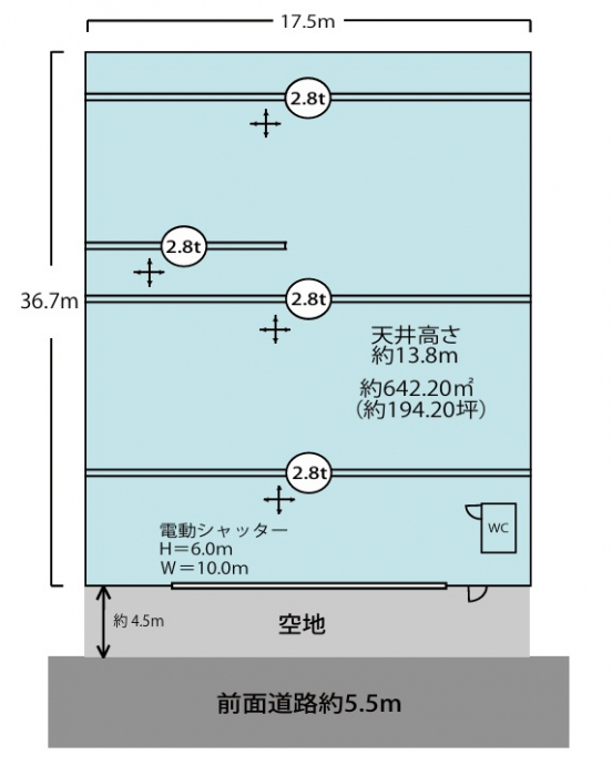【貸倉庫・工場】大阪市淀川区三津屋南