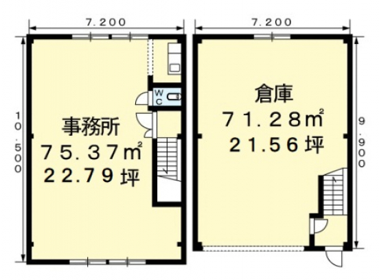【貸倉庫・事務所】大阪府枚方市東田宮