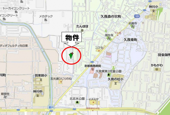 【貸土地】京都府京都市伏見区久我西出町