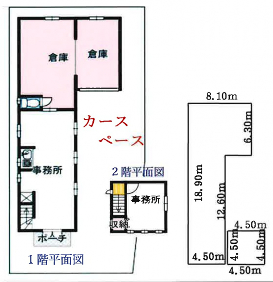 【売倉庫・事務所】大阪府茨木市島