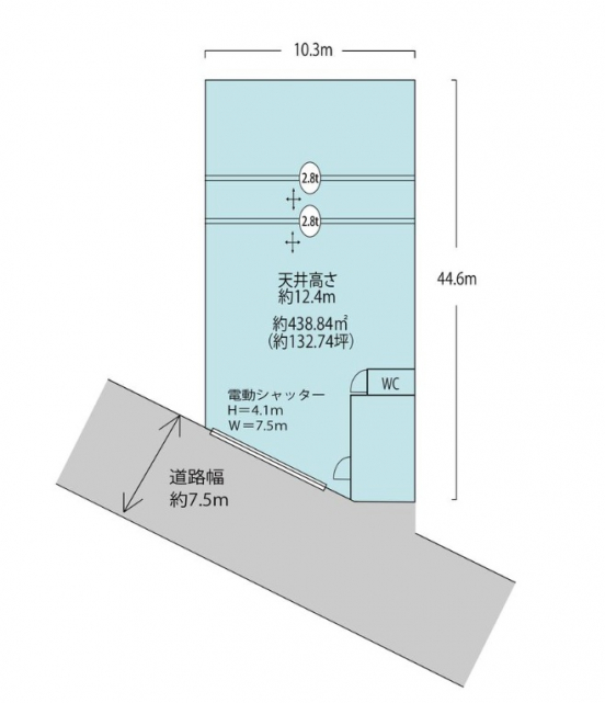 【貸倉庫事務所】大阪府大阪市淀川区田川北