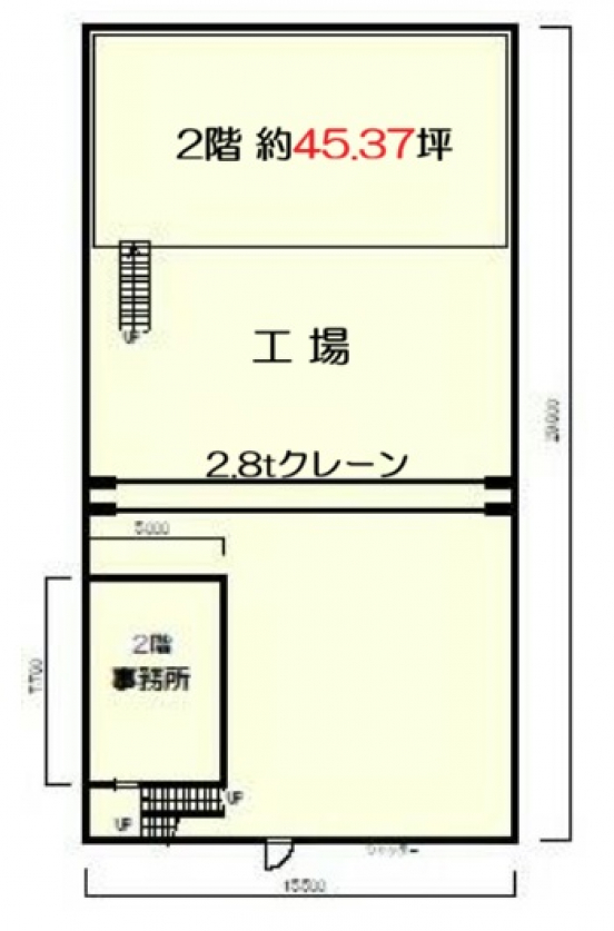 【貸工場】兵庫県尼崎市道意町　A号室