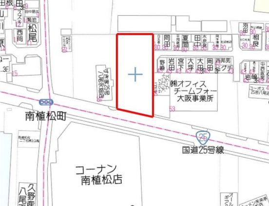 【貸土地】大阪府八尾市永畑町