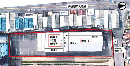 【貸倉庫・事務所】大阪府松原市一津屋