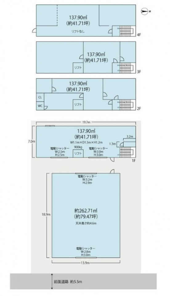 【貸倉庫工場】大阪府東大阪市菱江