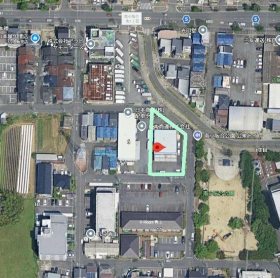 【貸事務所付倉庫】大阪府八尾市青山町