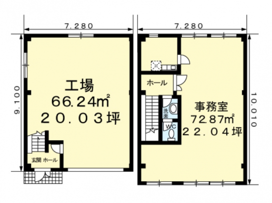 【貸工場・事務所】大阪府大東市平野屋 101