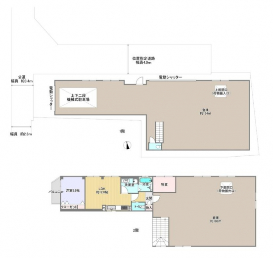 【売倉庫・事務所】大阪府大阪市北区浮田