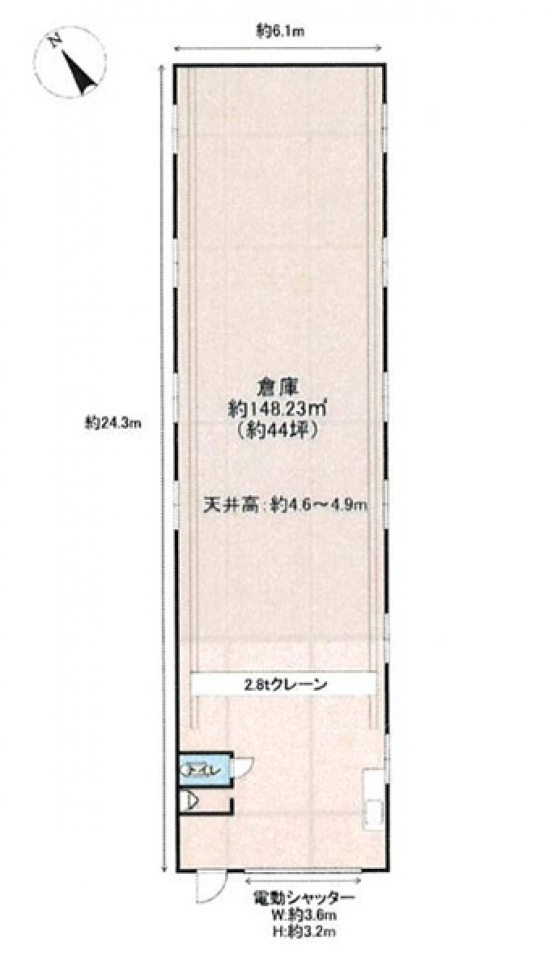 【貸倉庫】大阪府東大阪市荒本西