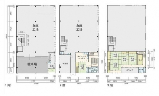 【貸事務所兼作業場】大阪府大阪市東住吉区今川