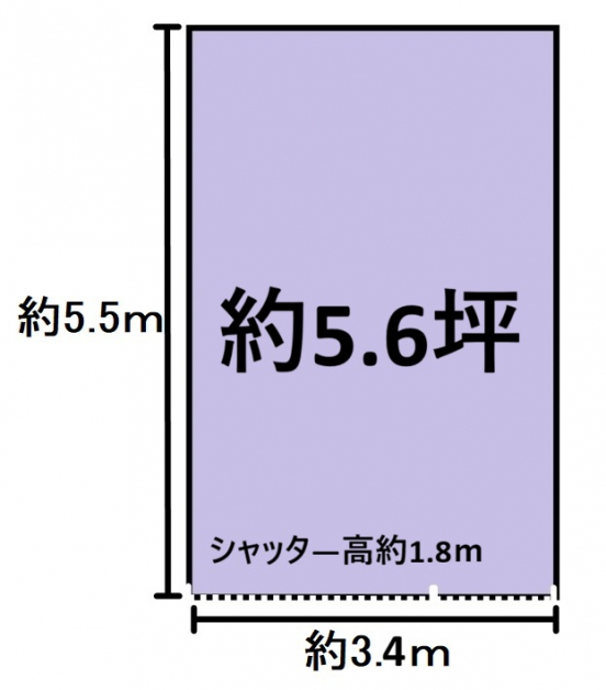 【シャッター付ガレージ】大阪府摂津市鳥飼西