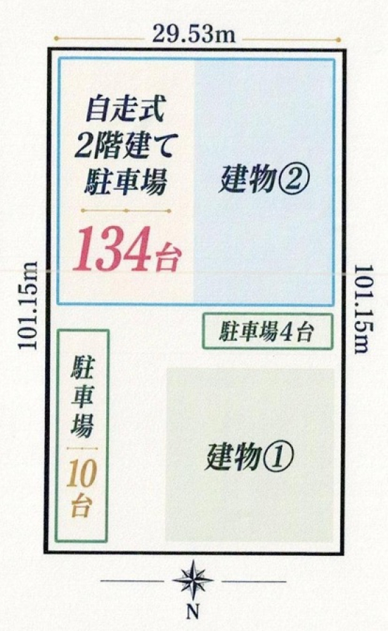【貸倉庫・事務所・駐車場】大阪府大阪市住之江区新北島